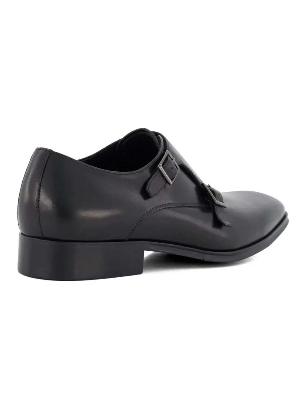 SD1 - Dune London Situation Black Leather Double Monk Strap Shoes Men’s 42/9 NIB